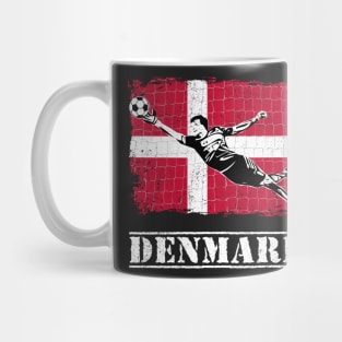 Denmark Soccer Goalie Goal Keeper Shirt Mug